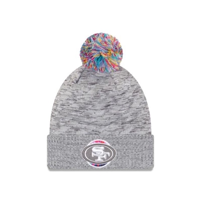 Sapca New Era San Francisco 49ers NFL Crucial Catch Sport Knit Beanie - Gri